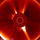 Latest LASCO C2 image of the Sun