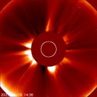 Latest LASCO C2 image of the Sun