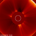 Latest LASCO C2 image of the Sun