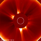 Latest LASCO C2 image of the Sun