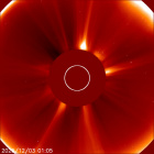 Latest LASCO C2 image of the Sun