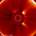 Latest LASCO C2 image of the Sun