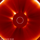 Latest LASCO C2 image of the Sun