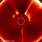 Latest LASCO C2 image of the Sun