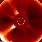 Latest LASCO C2 image of the Sun
