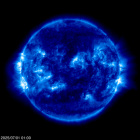 Click for time-lapse image of the sun