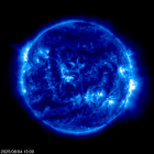 Click for time-lapse image of the sun