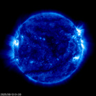 Click for time-lapse image of the sun