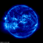 Click for time-lapse image of the sun