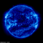 Click for time-lapse image of the sun