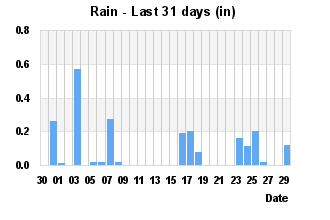 Rainfall Past 31 days